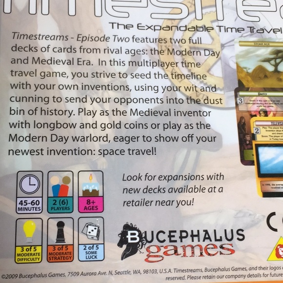 Timestreams Medieval Versus Modern Day Card Game - Picture 4 of 12